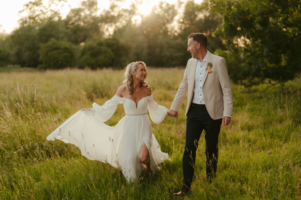 Newly Wed Couple Celebrating Outdoor | Unique Norfolk Venues